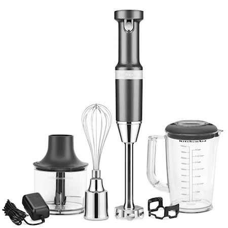 KitchenAid Artisan 5KHBBV83EMS Stavmixersæt Ledningsfri Medallion Sølv 3 KitchenAid Artisan 5KHBBV83EMS Stavmixersæt Ledningsfri Medallion Sølv