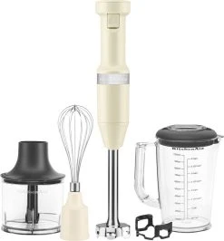 KitchenAid Stavblender-s&aelig;t 1 Liter 180 Watt Creme