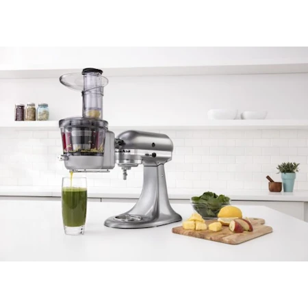 KitchenAid Slowjuicer/saftcentrifuge Til Køkkenmaskine Klar/grå 5KSM1JA 4 KitchenAid Slowjuicer/saftcentrifuge Til Køkkenmaskine Klar/grå 5KSM1JA - Billede 3