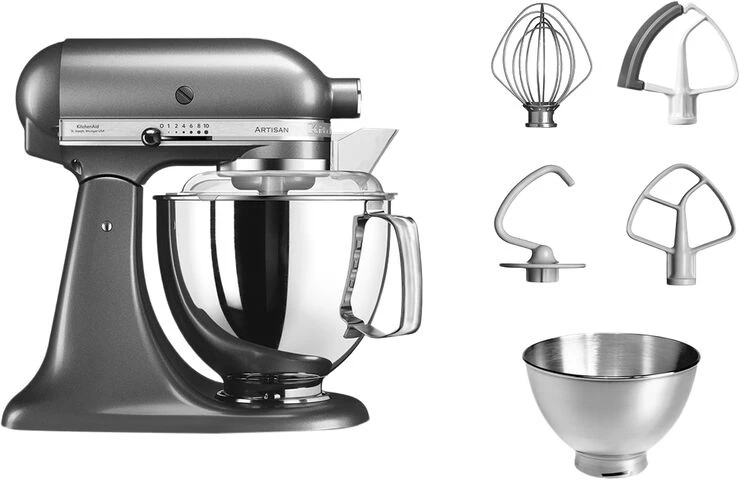 KitchenAid Artisan Standmixer Medallion Silver 4,8 Liter 6 KitchenAid Artisan Standmixer Medallion Silver 4,8 Liter - Billede 4