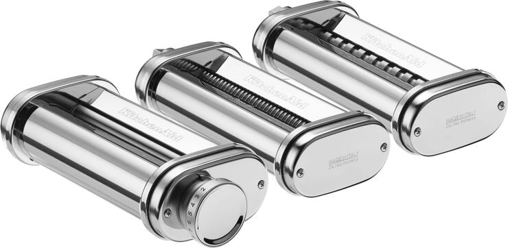 KitchenAid Pastavalse-sæt II Til Standmixer Stål 3 KitchenAid Pastavalse-sæt II Til Standmixer Stål