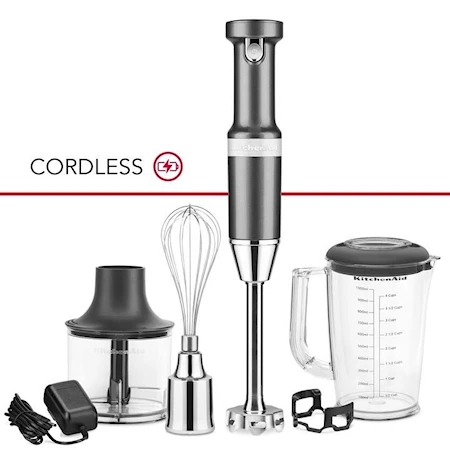 KitchenAid Artisan 5KHBBV83EMS Stavmixersæt Ledningsfri Medallion Sølv 4 KitchenAid Artisan 5KHBBV83EMS Stavmixersæt Ledningsfri Medallion Sølv - Billede 2