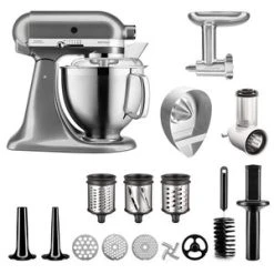 KitchenAid Artisan 5KSM185PSEMS Røremaskine + Tilbehørspakke, Medallion Silver