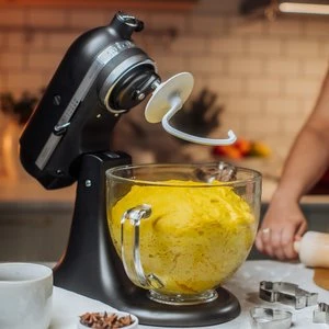 KitchenAid Artisan KSM156 Røremaskine, Matsort, Glasskål 10 KitchenAid Artisan KSM156 Røremaskine, Matsort, Glasskål - Billede 8