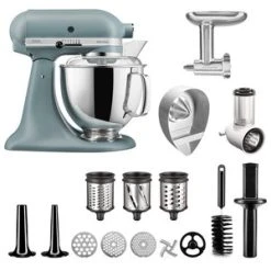 KitchenAid Artisan KSM175PSEMF Røremaskine + Tilbehørspakke, Fog Blue