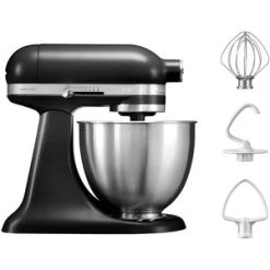 KitchenAid Artisan Stand Mixer Mini 3,3 L, Mat Sort -KitchenAid Shop kitchenaid artisan stand mixer mini 3 3 l mat sort 5ksm3311xebm 29142 4