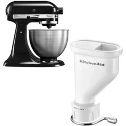 KitchenAid Classic Røremaskine (Sort) + Pastapresser