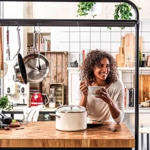 KitchenAid Cookware Collection Gryde M/låg 24 Cm, Mandel 5 KitchenAid Cookware Collection Gryde M/låg 24 Cm, Mandel - Billede 3